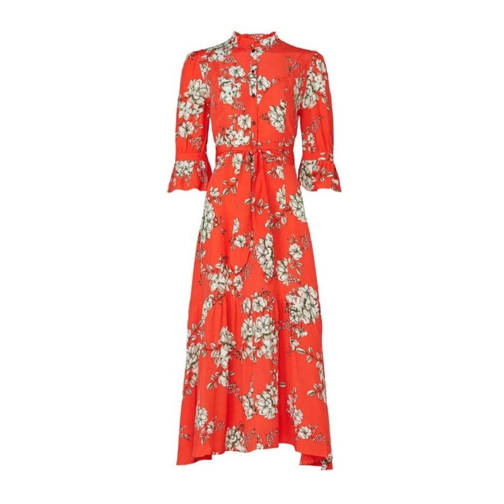 Marissa Webb red floral print dress